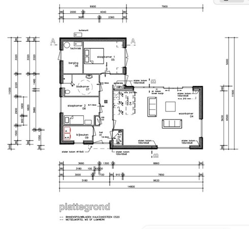 Floorplan - Mr Van Den Boschstraat 21-1, 7884 RD Barger-Compascuum